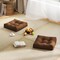 Set of 2 Outdoor Indoor Chair Cushions with Thick Cotton Filling and Reversible Design
